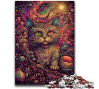Jigsaw Puzzles for Teenagers 1000 Colourful Space Cats for Age 14+ Brain Teaser Game Best Gift for Adults And Teenagers 26x38cm