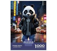 Jigsaw Puzzles for Teenagers 1000 Cool Panda Puzzle for Adults Toy Wall Decor Stress Reliever Help The Brain Exercise 70x50cm/1000pcs