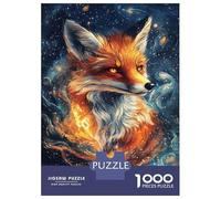 Jigsaw Puzzles for Teenagers 1000 Cosmic Fox Mystique Puzzles for Adults DIY Toys Birthday Present Deal As Gifts for The Whole Family 38x26cm/1000pcs
