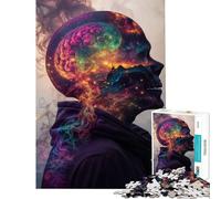 Jigsaw Puzzles for Teenagers 1000 Cosmic Mind Explosion for Birthday, Chrismas Family Activities Anti-Stress Toys Suitable for Ages 14 And Up (38X26CM)