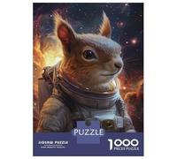 Jigsaw Puzzles for Teenagers 1000 Cosmic Squirrel Adventure-2 Puzzles for Adults Hands-on Game Stress Reliever Help The Brain Exercise 38x26cm/1000pcs