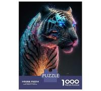 Jigsaw Puzzles for Teenagers 1000 Cosmic Tiger Puzzles for Adults Hands-on Game Stress Reliever Help The Brain Exercise 38x26cm/1000pcs