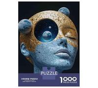 Jigsaw Puzzles for Teenagers 1000 Cosmic Woman Statue Decor Jigsaw for Adults Family Games Pattern Assembly Help The Brain Exercise 38x26cm/1000pcs