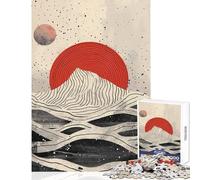 Jigsaw Puzzles for Teenagers 1000 Crimson Planets Align Hands-on Game Suitable for Couples Home Decoration Toys Unique Birthday And Xmas Gifts (38x26cm)