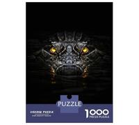 Jigsaw Puzzles for Teenagers 1000 Crocodile Eyes in Dark Water Puzzle for Adults Anti-Stress Toys Difficult Hard Deal As Gifts for The Whole Family 70x50cm/1000pcs