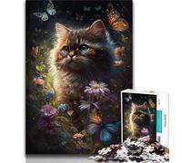 Jigsaw Puzzles for Teenagers 1000 Cute Kitten 1000 Piece Puzzle,Educational Game for Birthday, Chrismas for Age 14+ (size 75x50cm)