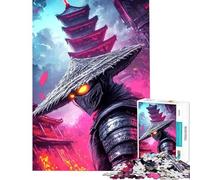 Jigsaw Puzzles for Teenagers 1000 Cyberpunk Ninja Pagoda Difficult And Challenge Difficult Challenge Relaxing Games Suitable for Ages 14 And Up (50x75cm)