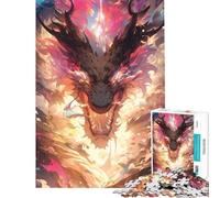Jigsaw Puzzles for Teenagers 1000 Dangerous Anime Dragon Fun at Home Activities, Improve Memory Fun Games Suitable for People Aged 14 And Above (50x75cm)
