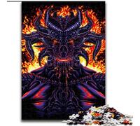 Jigsaw Puzzles for Teenagers 1000 Demon from Hell, Family Game Stress Reliever Difficult Challenge Enhance Love between Couples (Size 26x38cm)