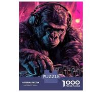 Jigsaw Puzzles for Teenagers 1000 DJ Ape in Action Puzzle for Adults Anti-Stress Toys Difficult Hard Deal As Gifts for The Whole Family 38x26cm/1000pcs