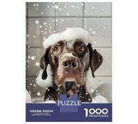 Jigsaw Puzzles for Teenagers 1000 Dog Getting A Bath with Soap Jigsaws for Adults DIY Toys Analysis And Logic Help The Brain Exercise 70x50cm/1000pcs