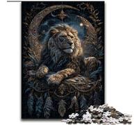 Jigsaw Puzzles for Teenagers 1000 Dream Catching Net Lion, Suitable for People Aged 14 And Above Educational Games Secret Santa Gifts (Size 50x75cm)