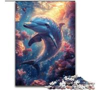 Jigsaw Puzzles for Teenagers 1000 Dream Dolphin, Decompressing Intellectual Educational Toy Birthday Present, Gifts 50x75cm