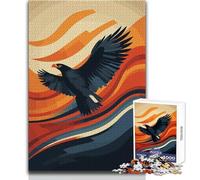 Jigsaw Puzzles for Teenagers 1000 Eagle in Flight Enjoyable Quiet Leisure Activity Premium Accurate Edge Craft Toy Size 38x52cm