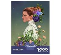 Jigsaw Puzzles for Teenagers 1000 Edwardian Girl Portrait Adult Puzzles Hands-on Game Pattern Assembly Deal As Gifts for The Whole Family 70x50cm/1000pcs