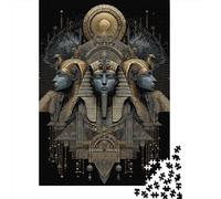 Jigsaw Puzzles for Teenagers 1000 Egyptian Pyramid Art Print Adult Puzzles Hands-on Game Pattern Assembly Deal As Gifts for The Whole Family 38x26cm/1000pcs