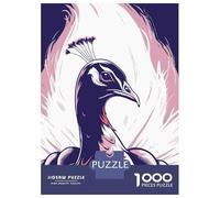 Jigsaw Puzzles for Teenagers 1000 Elegant Peacock Illustration Jigsaw Fun Games Perfect Decoration Deal As Gifts for The Whole Family 70x50cm/1000pcs