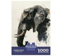 Jigsaw Puzzles for Teenagers 1000 Elephant Grace Adult Jigsaw Puzzle Brain Teaser Game Hand Speed Race for Birthday, Chrismas 38x26cm/1000pcs