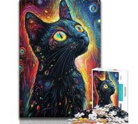 Jigsaw Puzzles for Teenagers 1000 Fantasy Cat Adult Jigsaw,for Educational Game Challenge Toy Unique Home Decor And Gifts (size 38x26cm)