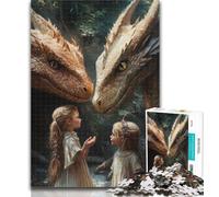 Jigsaw Puzzles for Teenagers 1000 Fantasy Dragon 1000 Piece Puzzle,Learning Educational Toys Family Games Gifts for Friends And Family 50x75cm