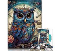Jigsaw Puzzles for Teenagers 1000 Fantasy Owl Puzzles,Challenging Family Activity Games DIY Toy for Home Wall Decor Gifts 26x38cm