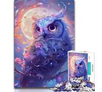 Jigsaw Puzzles for Teenagers 1000 Fantasy Owl Teenager Jigsaw,Educational Stress Relief Toy Gifts for Friends And Family (size 75x50cm)