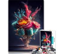 Jigsaw Puzzles for Teenagers 1000 Fantasy Rose 1000 Pieces for Adults,Vibrant And Unique Design Relaxing & Challenging Puzzle Experience 26x38cm