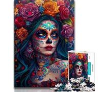 Jigsaw Puzzles for Teenagers 1000 Fantasy Skeleton Adult Jigsaw,Challenging Game Toys Wall Decoration Unique Birthday And Xmas Gifts (size 75x50cm)