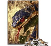 Jigsaw Puzzles for Teenagers 1000 Fantasy Snake 1000 Pieces for Teenagers,Challenging Game Gifts for Is Ideal As A Gift for The Whole Family (50x75cm)