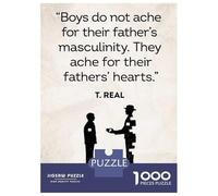 Jigsaw Puzzles for Teenagers 1000 Fathers Day Quotes Son Adult Puzzles Hands-on Game Pattern Assembly Deal As Gifts for The Whole Family 70x50cm/1000pcs