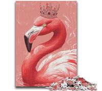 Jigsaw Puzzles for Teenagers 1000 Flamingo Queen Educational Game Challenge Toy Wall Decoration Unique Birthday And Xmas Gifts 26x38cm