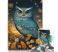 Jigsaw Puzzles for Teenagers 1000 Flower Owl 1000 Pieces for Adults,Vibrant And Unique Design Relaxing & Challenging Puzzle Experience 26x38cm