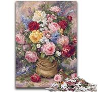 Jigsaw Puzzles for Teenagers 1000 Flowers Flower Art Stress Reliever Staycation Kill Time Perfect Decoration for Age 14+ 26x38cm