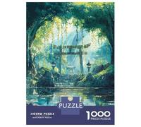 Jigsaw Puzzles for Teenagers 1000 Forest Kami Shrine Teenager Puzzles Relax Games Pattern Assembly Deal As Gifts for The Whole Family 38x26cm/1000pcs