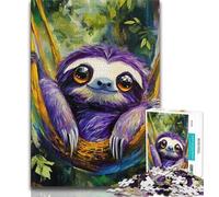 Jigsaw Puzzles for Teenagers 1000 Forest Sloth Adult Jigsaw,for Educational Game Challenge Toy Unique Home Decor And Gifts (size 38x26cm)