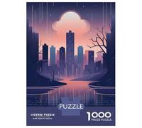 Jigsaw Puzzles for Teenagers 1000 Fort Worth Urban Skyline Jigsaw for Adults Family Games Pattern Assembly Help The Brain Exercise 52x38cm/1000pcs