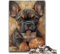 Jigsaw Puzzles for Teenagers 1000 French Bulldog 1000 Pieces for Teenagers,Challenging Game Gifts for Is Ideal As A Gift for The Whole Family (50x75cm)