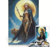 Jigsaw Puzzles for Teenagers 1000 Freya North Goddess, Relax Games, Home Art Decor, Suitable for Desktop Decoration 38x52cm