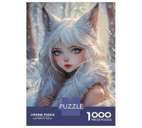 Jigsaw Puzzles for Teenagers 1000 Frosty Fox Maiden Puzzle for Adults Anti-Stress Toys Difficult Hard Deal As Gifts for The Whole Family 38x26cm/1000pcs