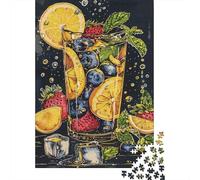 Jigsaw Puzzles for Teenagers 1000 Fruit Infused Water Art Print Adult Puzzles Hands-on Game Pattern Assembly Deal As Gifts for The Whole Family 70x50cm/1000pcs