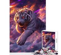 Jigsaw Puzzles for Teenagers 1000 Galactic Tiger Roar Hands-on Game Suitable for Couples Home Decoration Toys Unique Birthday And Xmas Gifts (38x52cm)