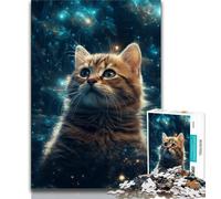 Jigsaw Puzzles for Teenagers 1000 Galaxies Cats Teenager Jigsaw,Educational Stress Relief Toy Gifts for Friends And Family (size 75x50cm)