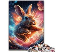 Jigsaw Puzzles for Teenagers 1000 Galaxies Rabbits Puzzles,Challenging Family Activity Games DIY Toy for Home Wall Decor Gifts (26x38cm)