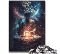 Jigsaw Puzzles for Teenagers 1000 Galaxy Art Buddha 1000 Pieces for Teenagers,Interesting Stress Reduction Parent-child Interaction (38x26cm)