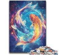 Jigsaw Puzzles for Teenagers 1000 Galaxy Koi Educational Games Home Decoration for Is Ideal As A Gift for The Whole Family 50x75cm