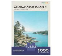Jigsaw Puzzles for Teenagers 1000 Georgian Bay Islands Jigsaw Puzzle DIY Toys Difficult Hard Deal As Gifts for The Whole Family 52x38cm/1000pcs