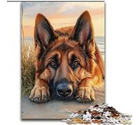 Jigsaw Puzzles for Teenagers 1000 German Shepherd for And 14 Years And over Educational Challenge Fun Activities at Home, Birthday Gifts, Travel Gifts (size 26x38cm)