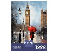 Jigsaw Puzzles for Teenagers 1000 Girl Front The Iconic Big Ben Jigsaw Fun Games Perfect Decoration Deal As Gifts for The Whole Family 38x26cm/1000pcs