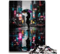 Jigsaw Puzzles for Teenagers 1000 Girl Holding An Umbrella for Age 14+ Brain Teaser Game Best Gift for Adults And Teenagers 26x38cm