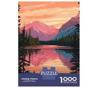 Jigsaw Puzzles for Teenagers 1000 Glacier National Park Sunset Adult Jigsaw Puzzle Relax Games Difficult Challenge Unique Birthday And Gifts 70x50cm/1000pcs